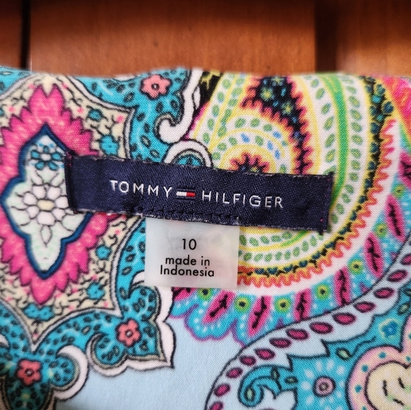 Tommy Hilfiger Paisley Sleeveless Dress Size 10 - Picture 5 of 9